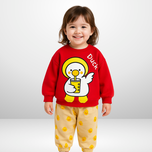RED DUCK KIDS WINTER PANEL TRACKSUIT