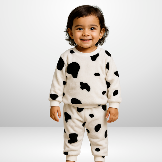 KID BLACK N WHITE WINTER WEAR OUTFIT