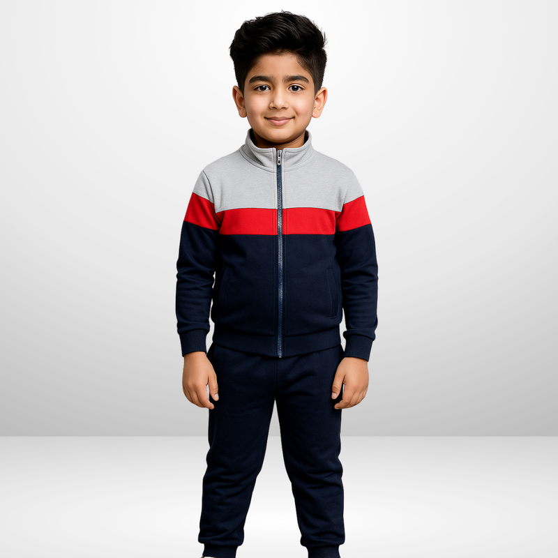 KIDS WINTER PANEL TRACKSUIT ( ARTICLE 04 )