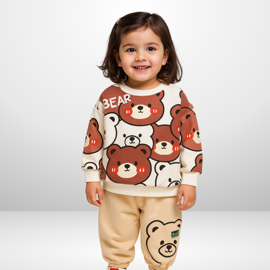 WHITE BEAR POCKET STYLE WINTER KIDS TRACSUIT