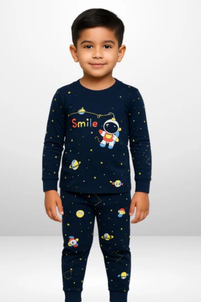 Blue Spaceship Kids wear