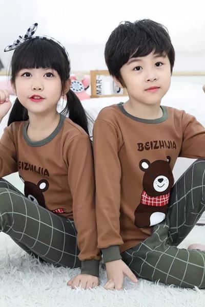 Brown Winter Bear Kids wear