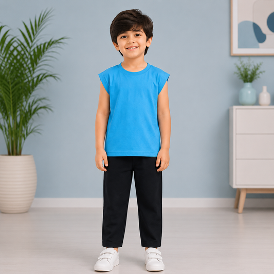 Sky Blue Casual Set