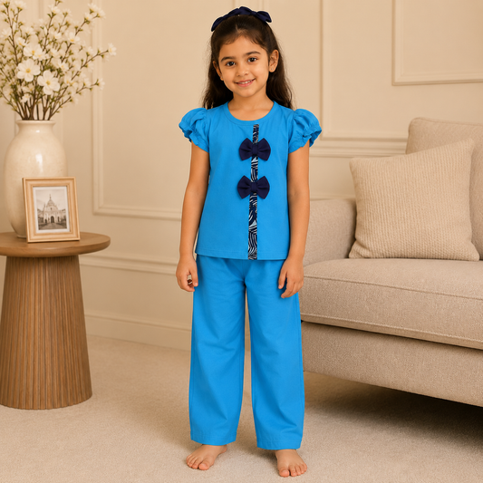 Blue Blossom Bow Set