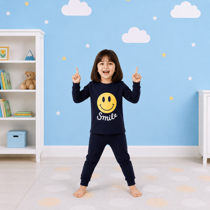 Smile Printed Kids Wear Set