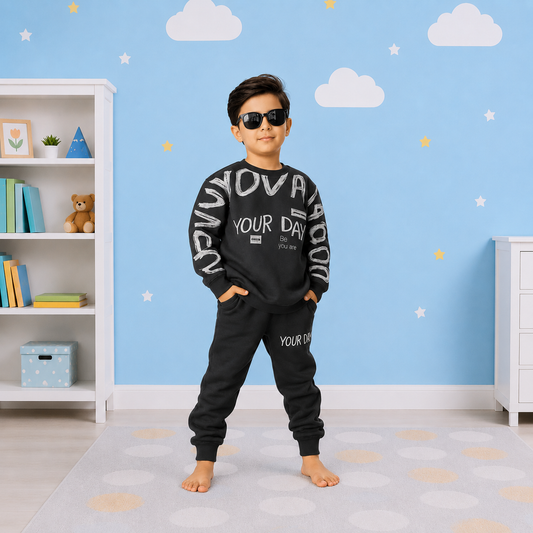 Charcoal Grey Winter Tracksuit