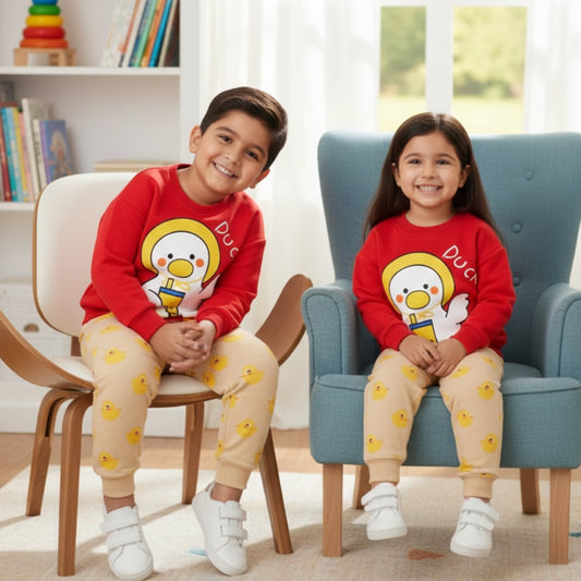 Red Duck Kids Winter Panel Tracksuit