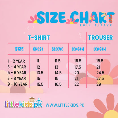 Multi Flowers Printed Winter Kids Tracksuit