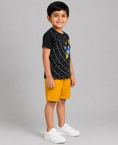 Boys Rocket Print Set