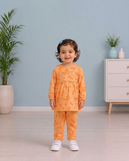 Peach Palm Co-Ord Set