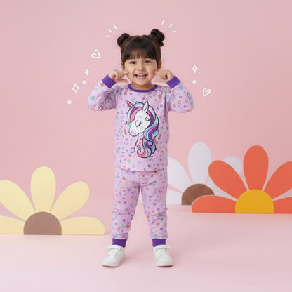 Unicorn Printed Kids Wear Set