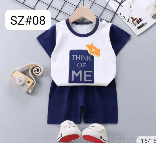 Blue THINK OF ME printed Kids