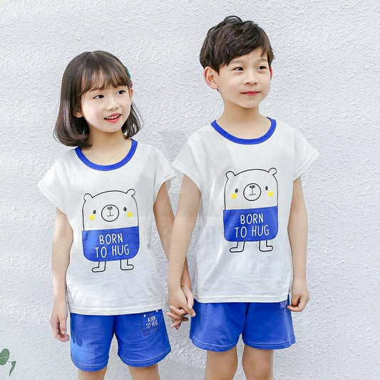 Born to Hug Print Sleeveless Kids Wear