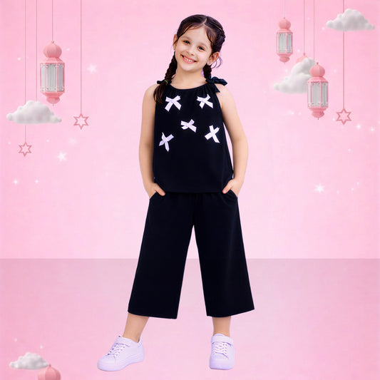 Midnight Bow Co-Ord Set