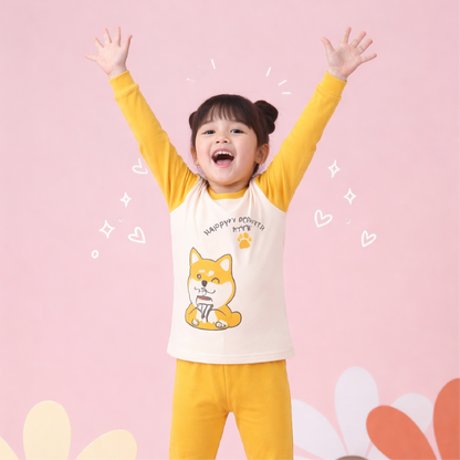 Cartoon Long-sleeved T-shirt + Trouser Infant Clothes 2pcs Suit | Kids ...