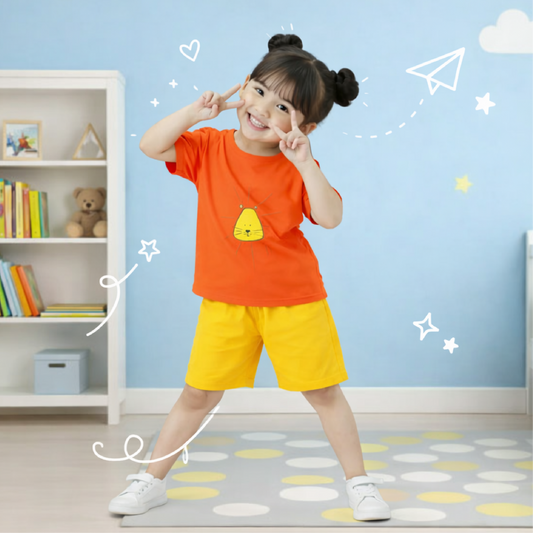 Boys & girls new summer shorts sleeve suit